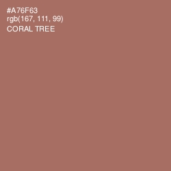 #A76F63 - Coral Tree Color Image